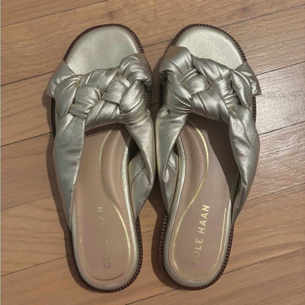 Cole Haan Women's Metallic Slide Sandals